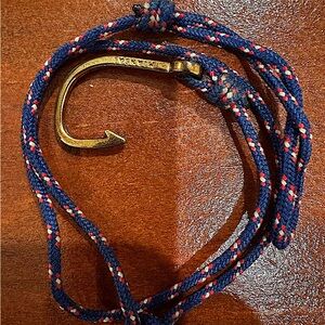 Miansai men’s gold hook, rope bracelet